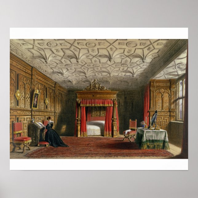 Póster Câmara Indeterminada, Sizergh, Westmoreland, 1849  (Frente)