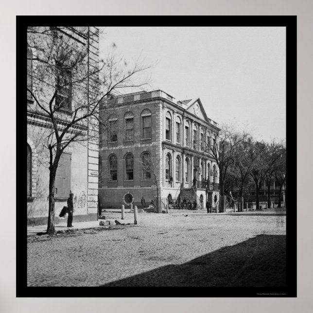 Póster Câmara Municipal de Charleston, SC 1865 (Frente)