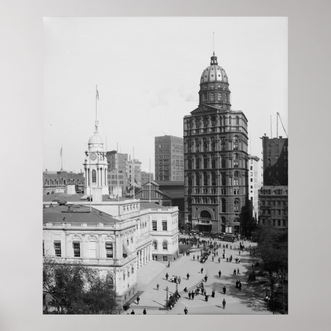 Poster Câmara Municipal e edifício do Mundo (Frente)