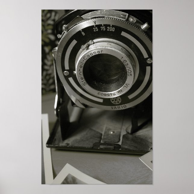 Póster Câmara Vintage (Frente)