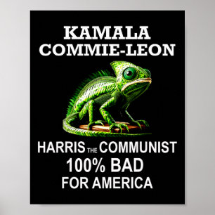 Poster Camarada Kamala Commie Leon Comunista Ha