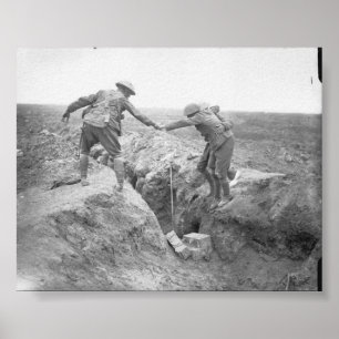 Póster Camaradas na batalha de Ginchy, o Somme
