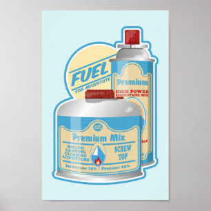 Poster Câmaras de gás de depósito de campo Butano propano