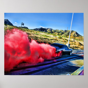 Póster Camaro Burnout 1967