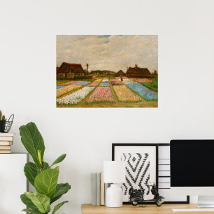 Poster Camas de Flor na Holanda, Campos de Bulb por van G