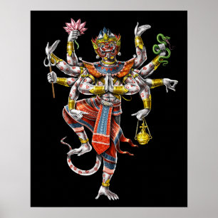 Poster Cambojano Khmer Hanuman