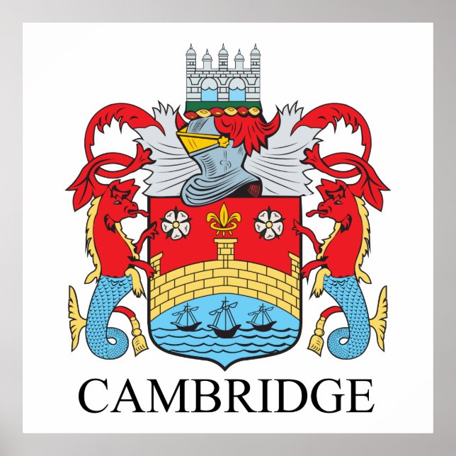 Póster Cambridge casaco de braços (Frente)