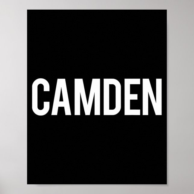 Poster Camden Cool New Jersey Nj Fan Funny Gift Tee  (Frente)