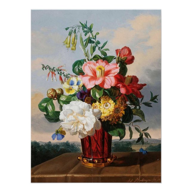 Póster Camellias Um Banquete Floral Para Os Seus Olhos (Frente)