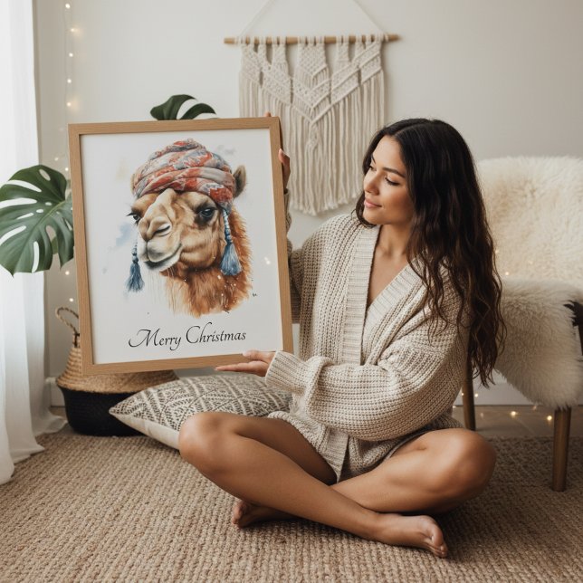 Poster Camelo de Natal, personalizável (Criador carregado)