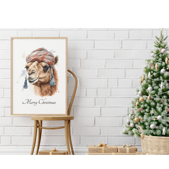 Poster Camelo de Natal, personalizável (Criador carregado)