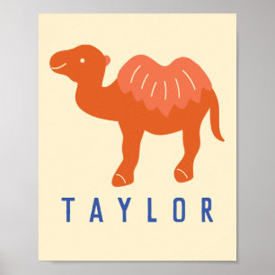 Poster Camelo personalizado Bactrian 2 Humps