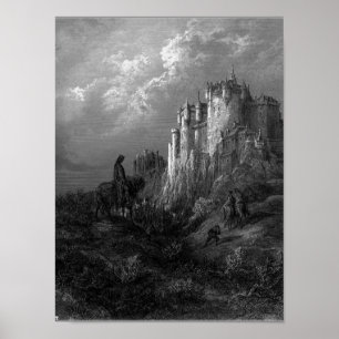 Póster Camelot por Gustave Doré 1868