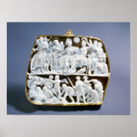 Cameo romano onyx, século 1rua AD