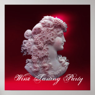 POSTER CAMEO, SENHORA COM UVA E VINHAS ANTIGOS