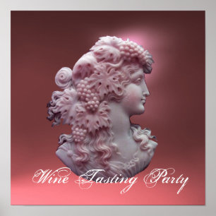 PÓSTER CAMEO, SENHORA COM UVA E VINHAS ANTIGOS