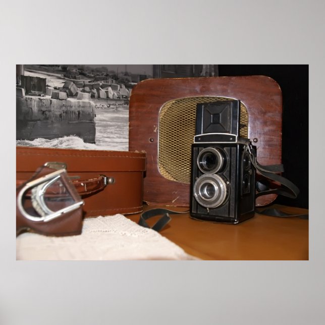 Poster Câmera analógica Vintage (Frente)