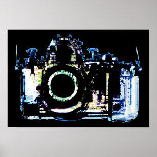POSTER CÂMERA DA VISÃO DO RAIO X - AZUL ORIGINAL