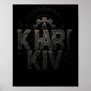 Poster Câmera de Estilo Circuito Tech Kharkiv Ucrânia Cid