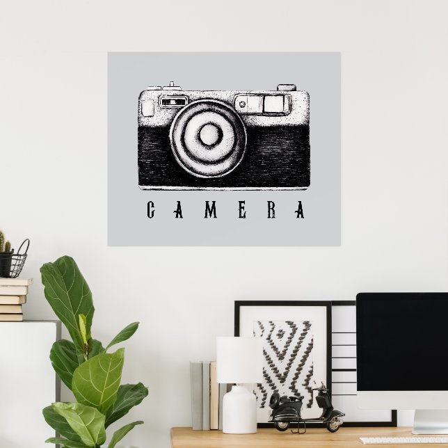 Poster Câmera de Filme (Escritório em casa)