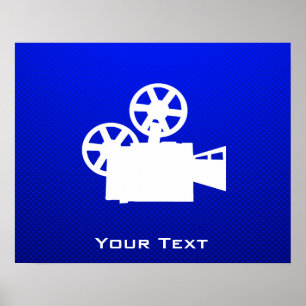 Póster Câmera de filme azul