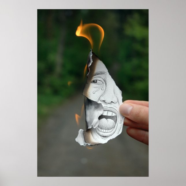 Poster Câmera De Lápis - Gritar (Frente)