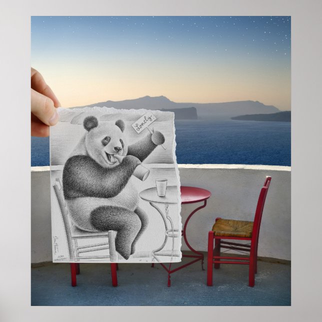 Póster Câmera De Lápis - Solitário (Frente)