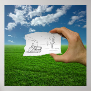 Poster Câmera Pencil Vs - Agricultor