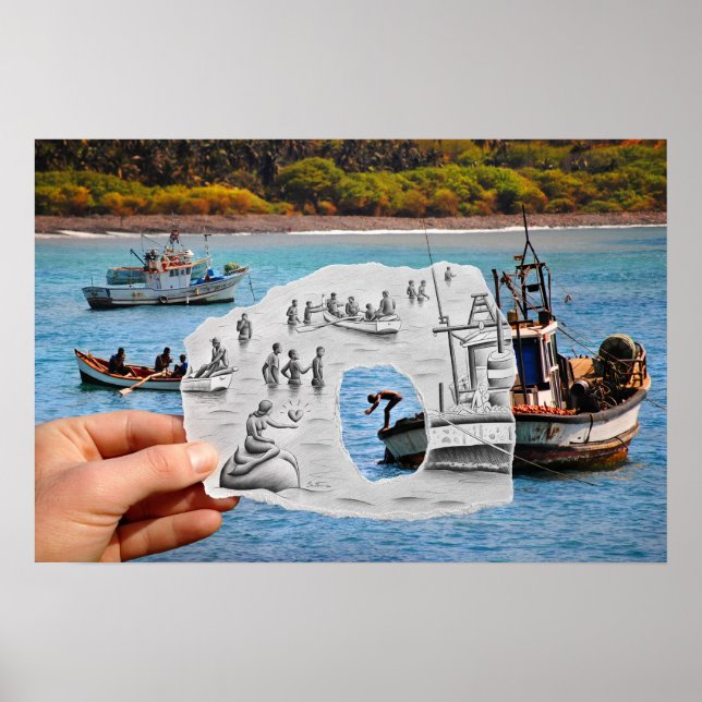 Póster Câmera Pencil Vs - Sereia (Frente)