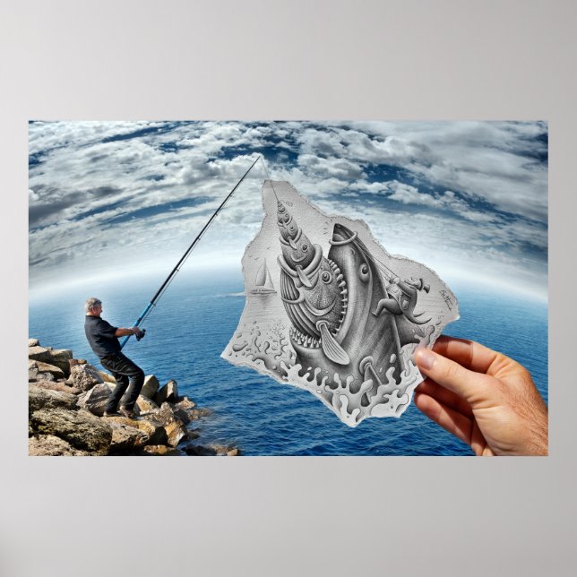 Poster Câmera Pencil Vs - Shark (Frente)