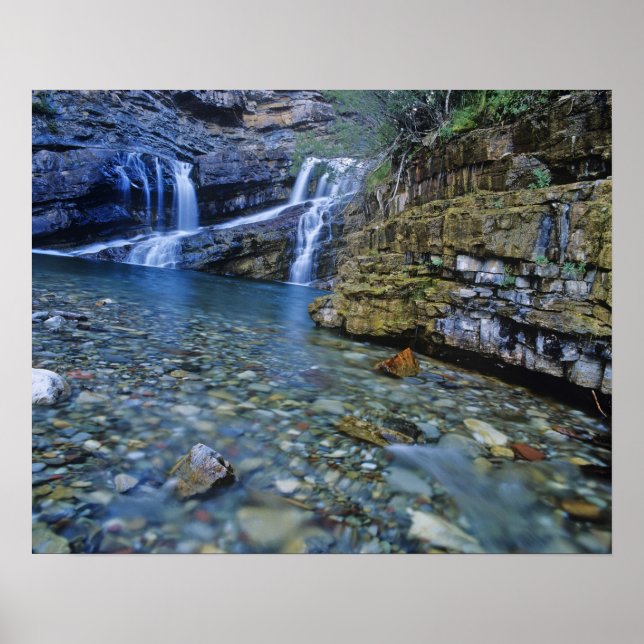 Póster Cameron Falls no Parque Nacional dos Lagos de Wate (Frente)