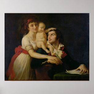 Póster Camille Desmoulins sua esposa Lucile e seus