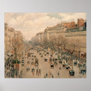 Póster Camille Pissaro - Boulevard Monmartre Paris 1897