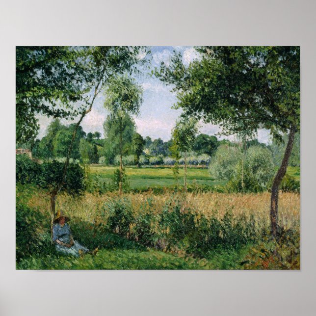 Poster Camille Pissarro - Bom dia, efeito da luz solar, E (Frente)