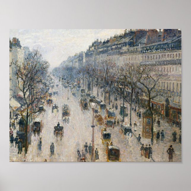 Poster Camille Pissarro - Boulevard Montmartre (Frente)
