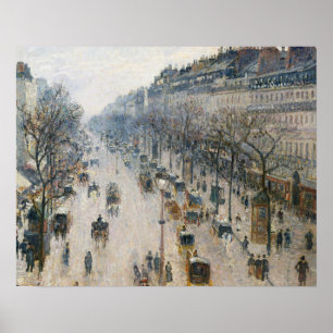 Póster Camille Pissarro - Boulevard Montmartre