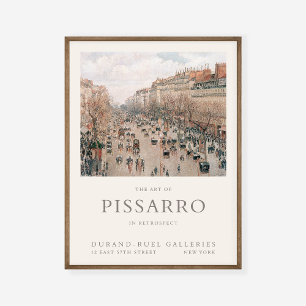 Poster Camille Pissarro Boulevard Montmartre Art Exhibit