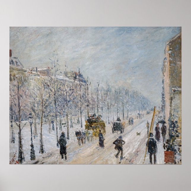 Poster Camille Pissarro - Boulevares Exteriores, Efeito d (Frente)