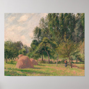 Poster Camille Pissarro - Haystacks, Bom Dia, Eragny