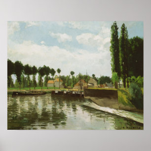 Póster Camille Pissarro o fechamento em Pontoise