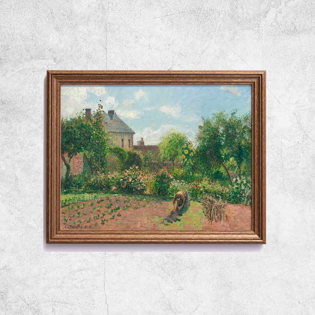 Poster Camille Pissarro O Jardim do Artista na Arte Eragn (Camille Pissarro The Artist's Garden At Eragny Art Poster
)