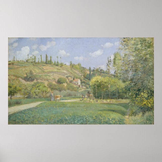 Póster Camille Pissarro | Uma baleia em Valhermeil, Auver (Frente)