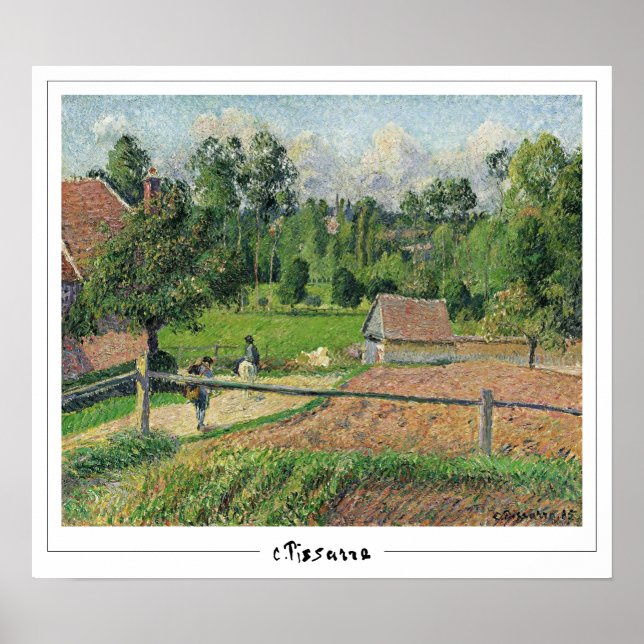 Poster Camille Pissarro Zedign Cartaz de Arte #196 (Frente)
