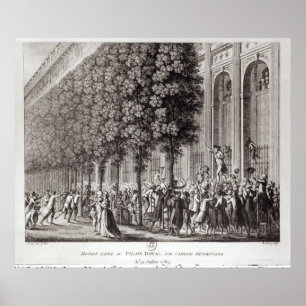 Póster Camilo Desmoulins que fala no Palais