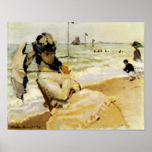 Póster Camilo na praia em Trouville