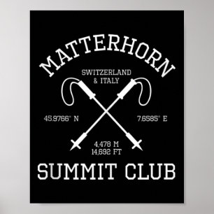 Poster Caminhada do Clube do Cume do Problemhorn Suíça I