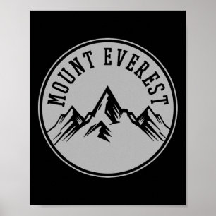 Poster Caminhada Montanhismo Monte Everest Montanhista Es