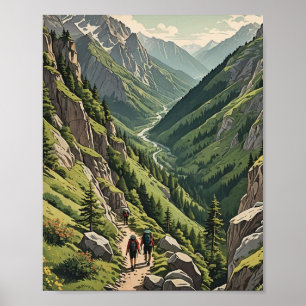 Poster Caminhada na Montanha
