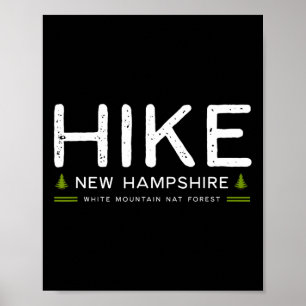 Poster Caminhada pelas Montanhas Brancas de New Hampshire