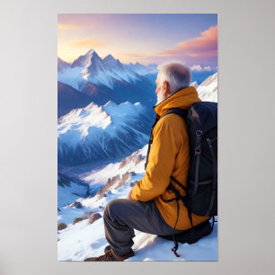 Poster Caminhando ao ar livre Fugindo das Montanhas de Di